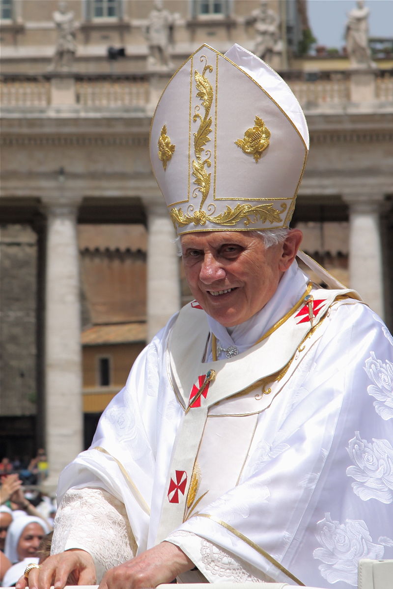 Papst Benedikt XVI., Foto: Mark Bray, Wiki, CC BY 2.0