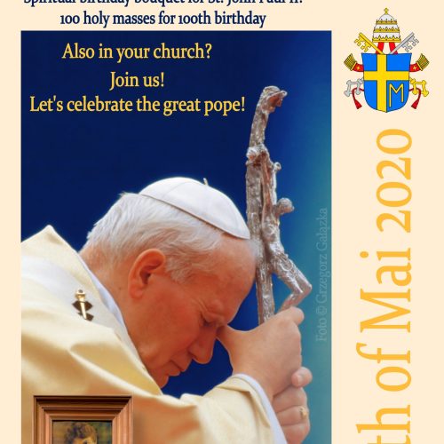 “Spiritual Birthday bouquet for St. John Paul II” – Thanksgiving