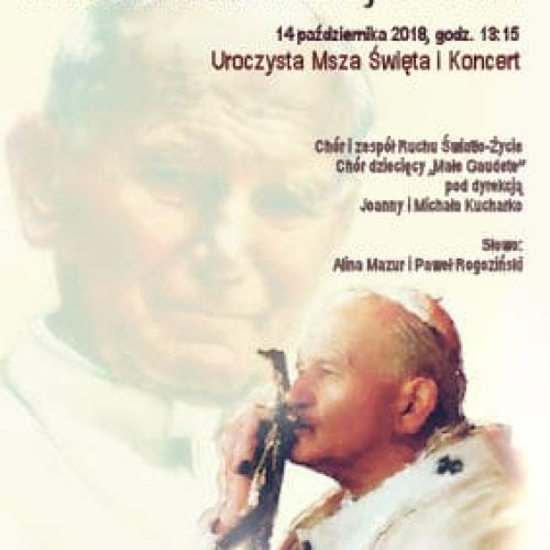 XVIII Dni Papieskie: koncert “Promienieniowanie Ojcostwa”